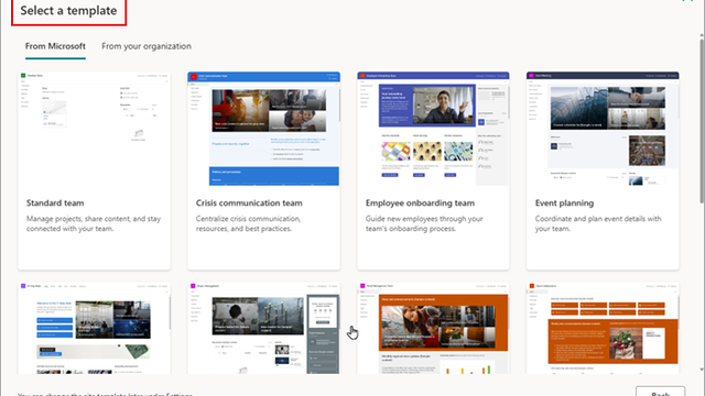 Microsoft SharePoint screenshot