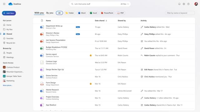 Microsoft OneDrive screenshot