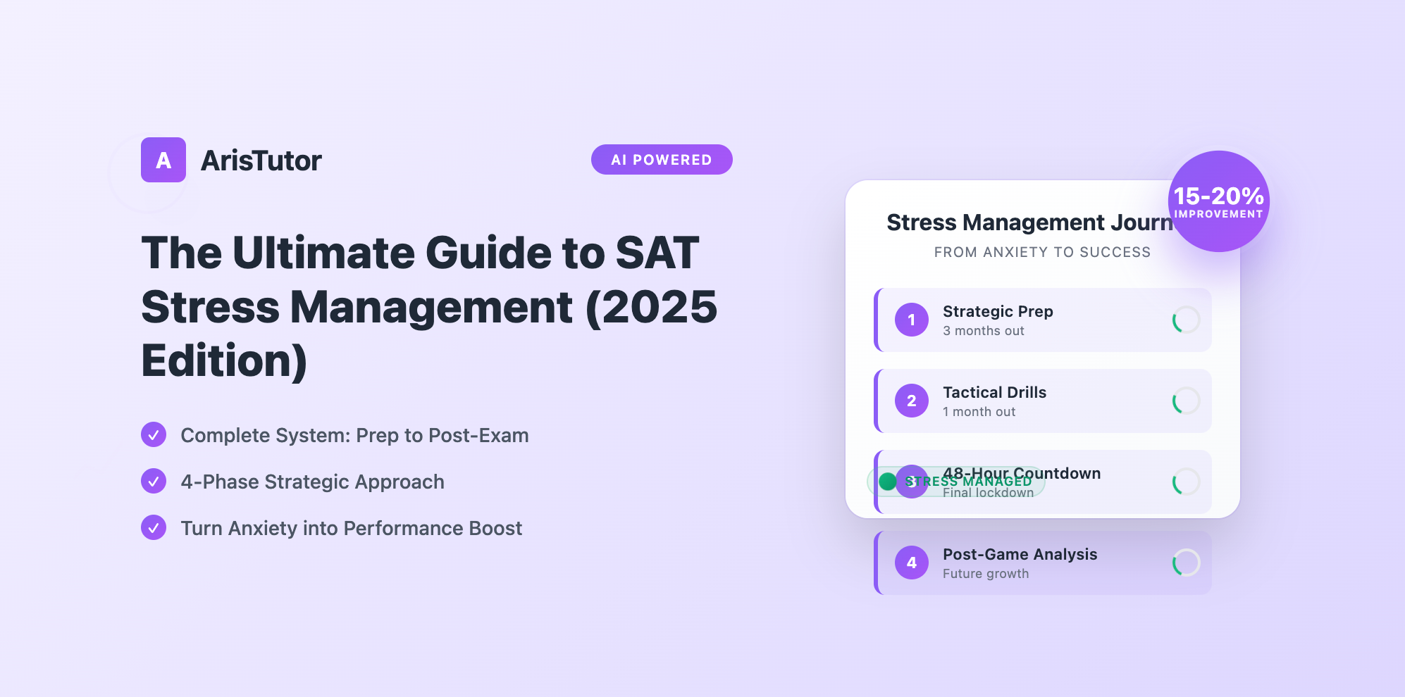 The Ultimate Guide to SAT Stress Management (2025 Edition): Every Step from Prep to Post-Exam