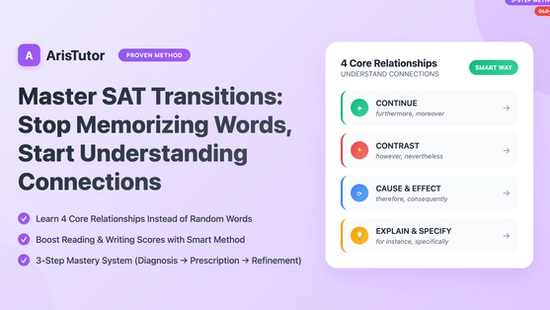 Master SAT Transitions: Stop Memorizing Words, Start Understanding Connections 2025