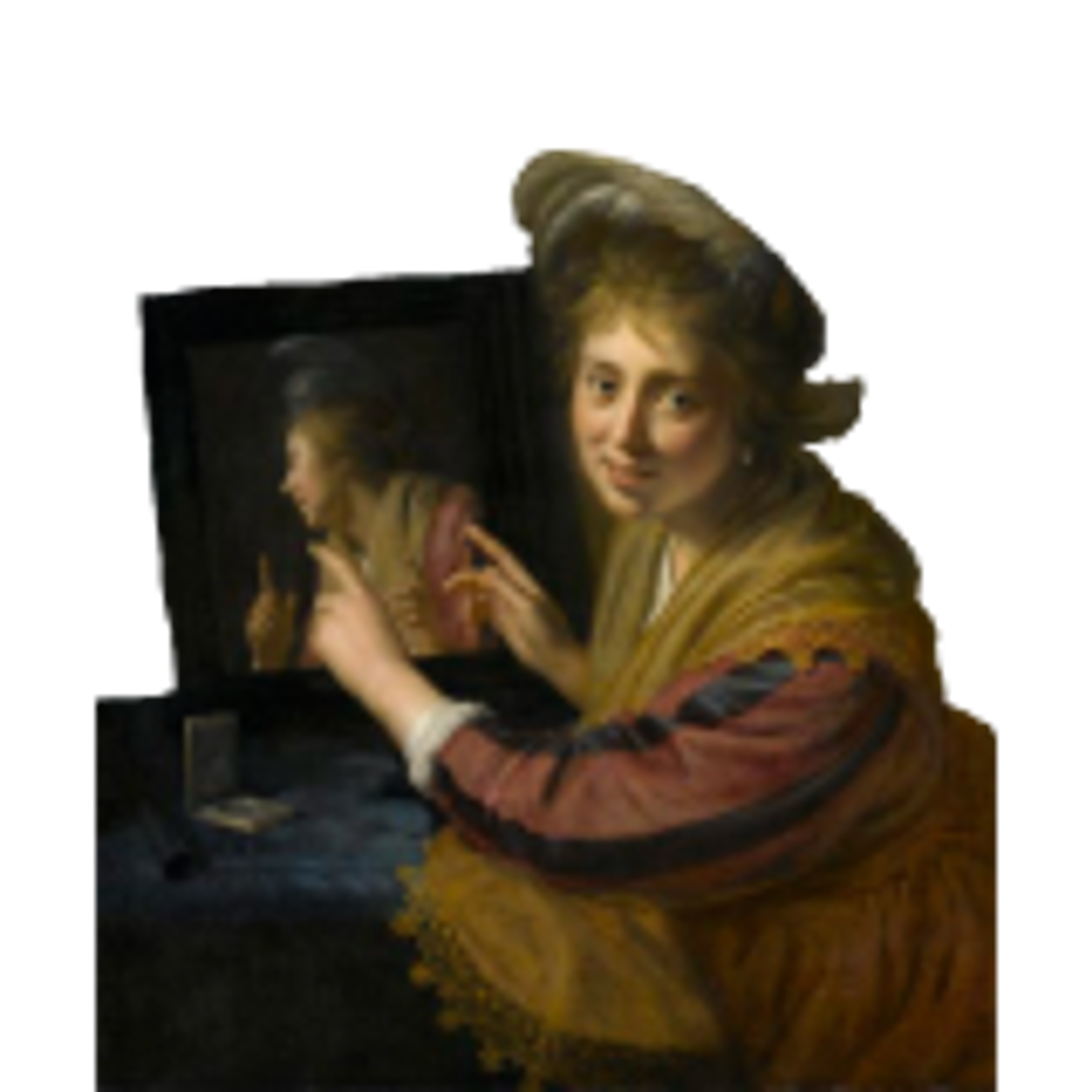 painting of a mirror