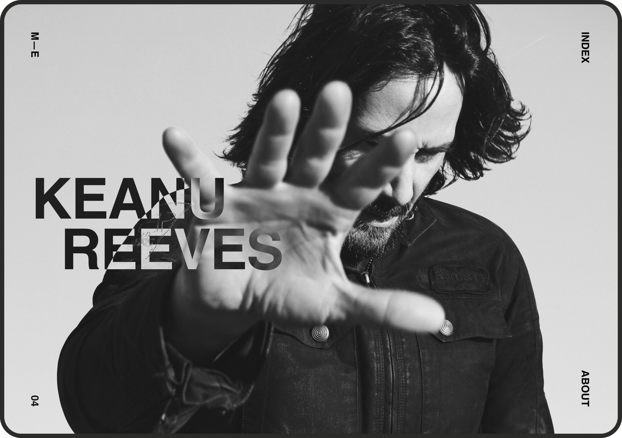 Marcus Erikkson Website design - Keanu Reeves page