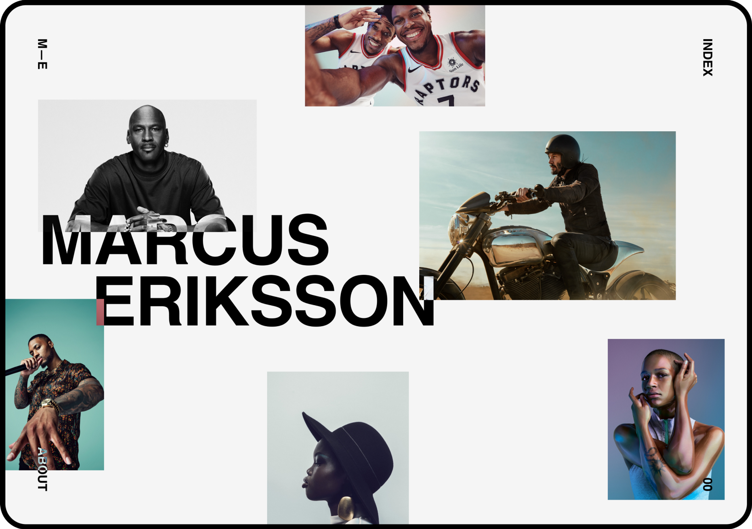 Marcus Erikkson Homepage design