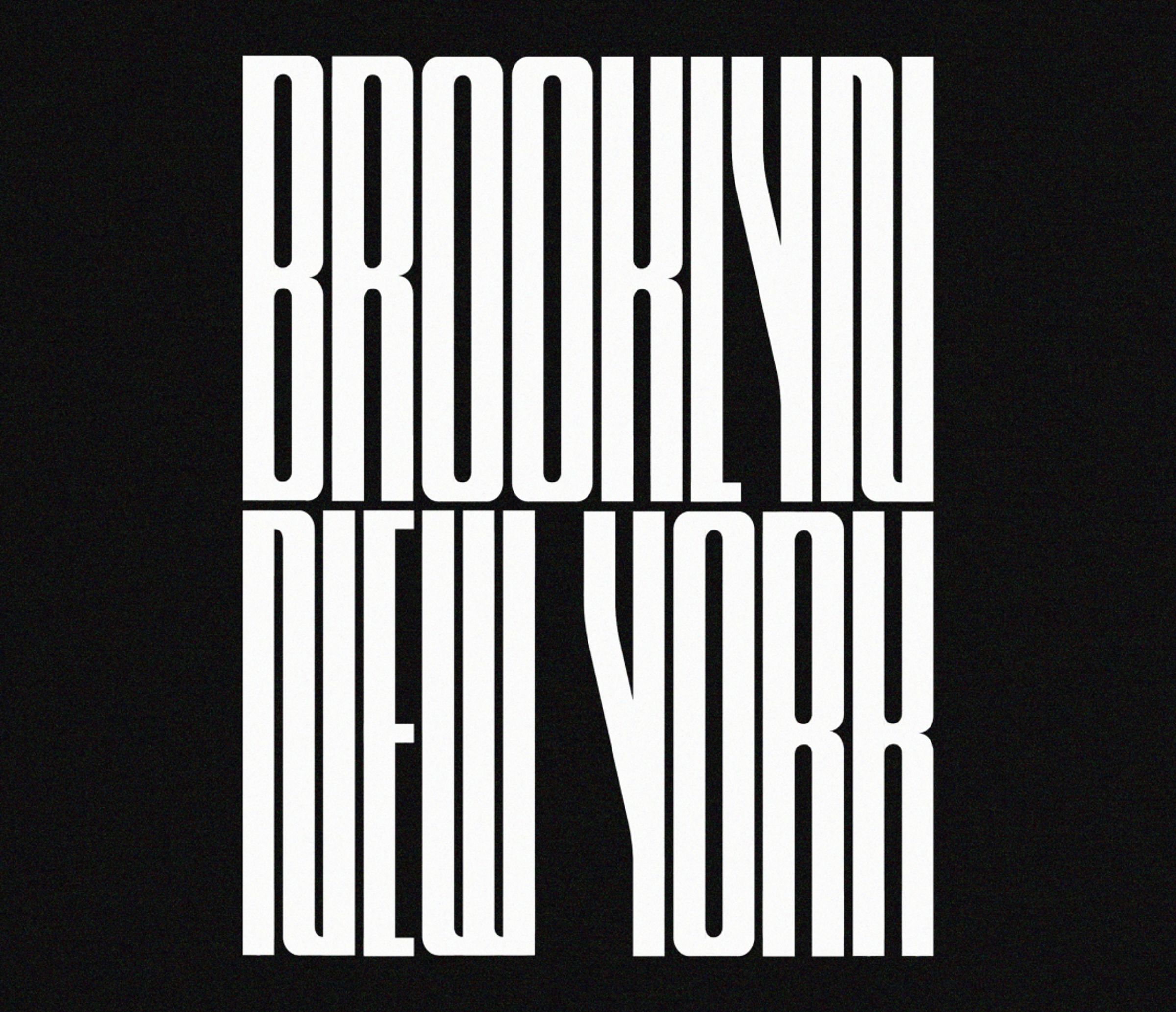 Custom Font of Brooklyn New York