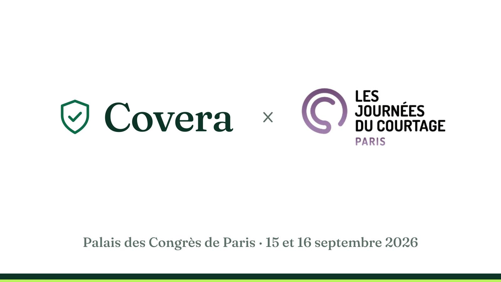 Logos Covera et Les Journées du Courtage, Palais des Congrès de Paris, 15 et 16 septembre 2026