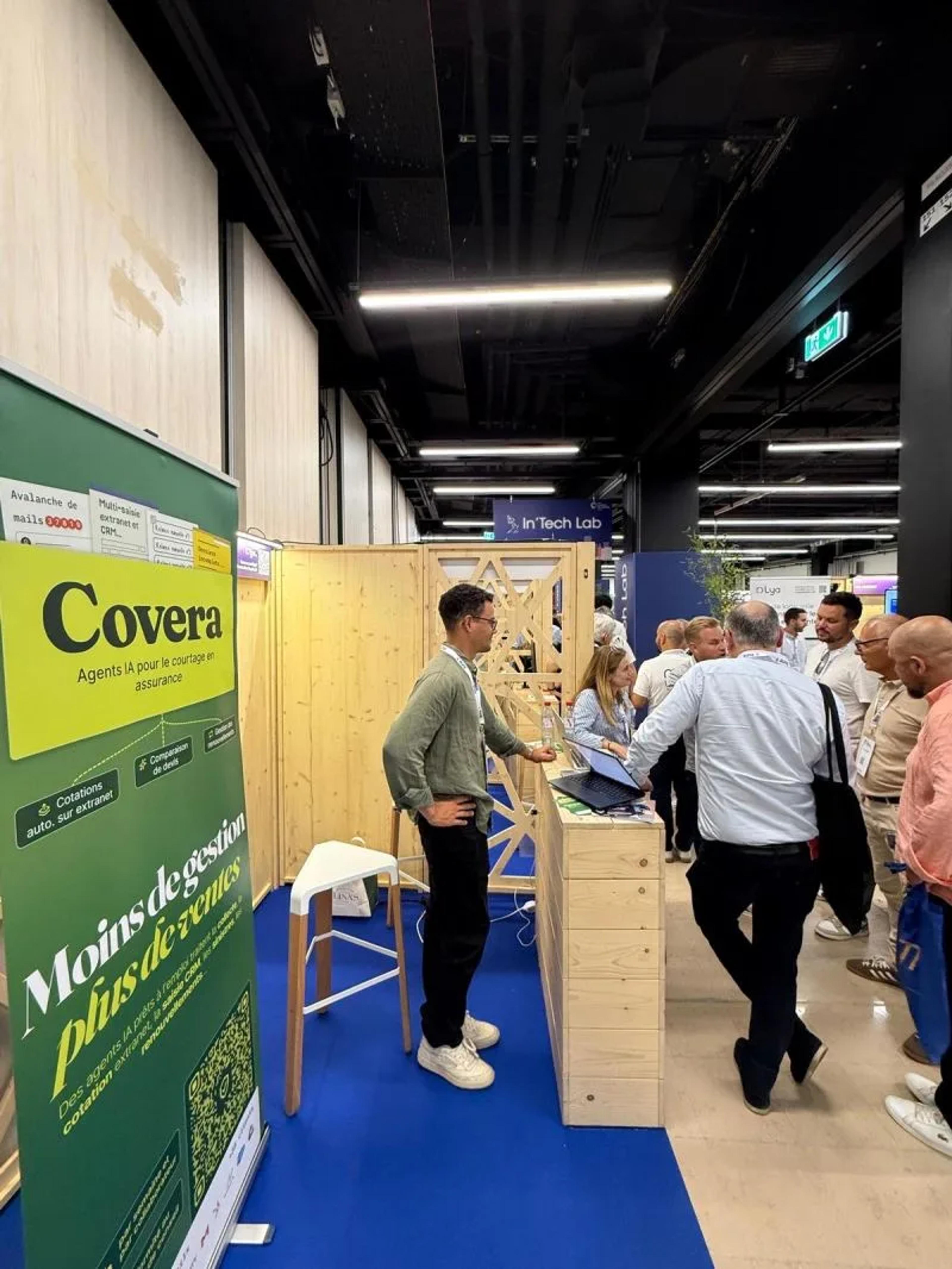 Le stand Covera à l'In'Tech Lab des Journées du Courtage 2026