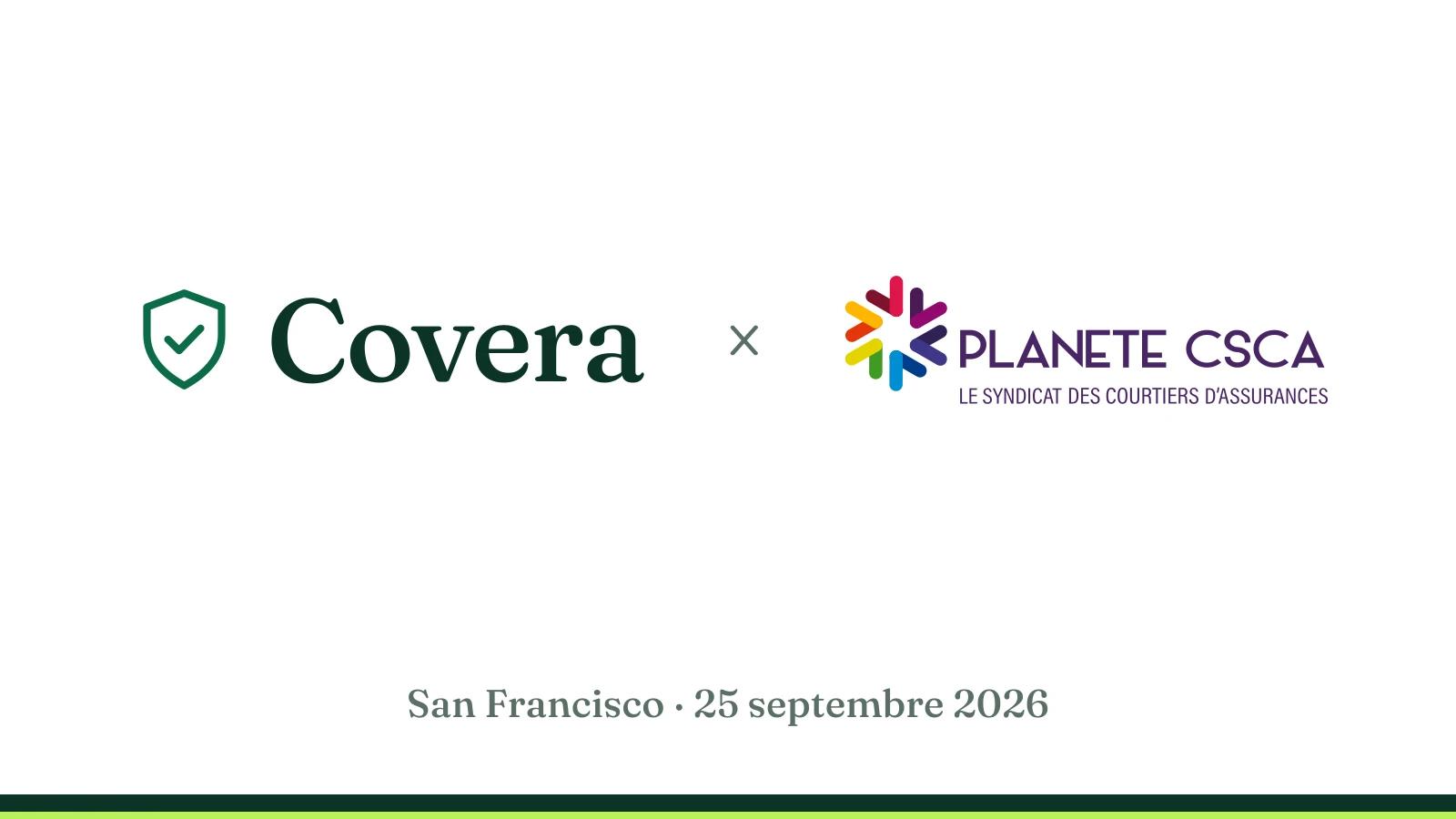 Logos Covera et Planète CSCA, San Francisco, 25 septembre 2026