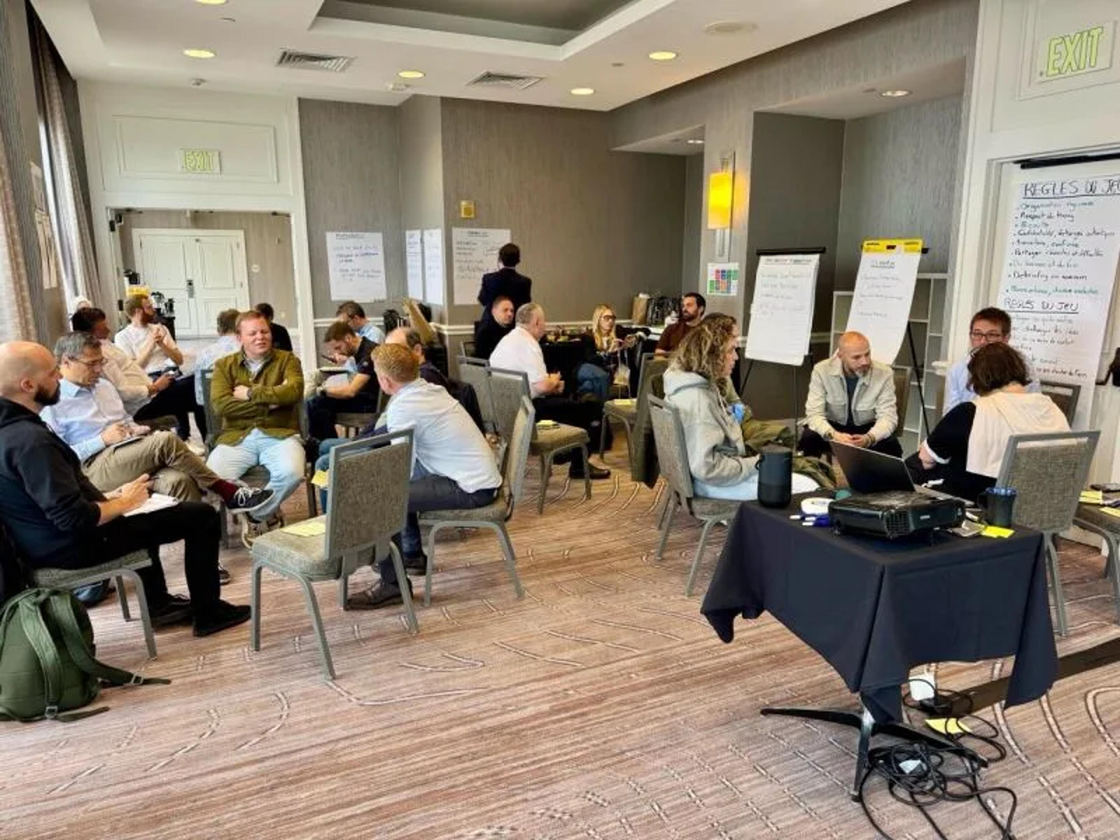 Des dirigeants du courtage français réunis en atelier par Planète CSCA à San Francisco
