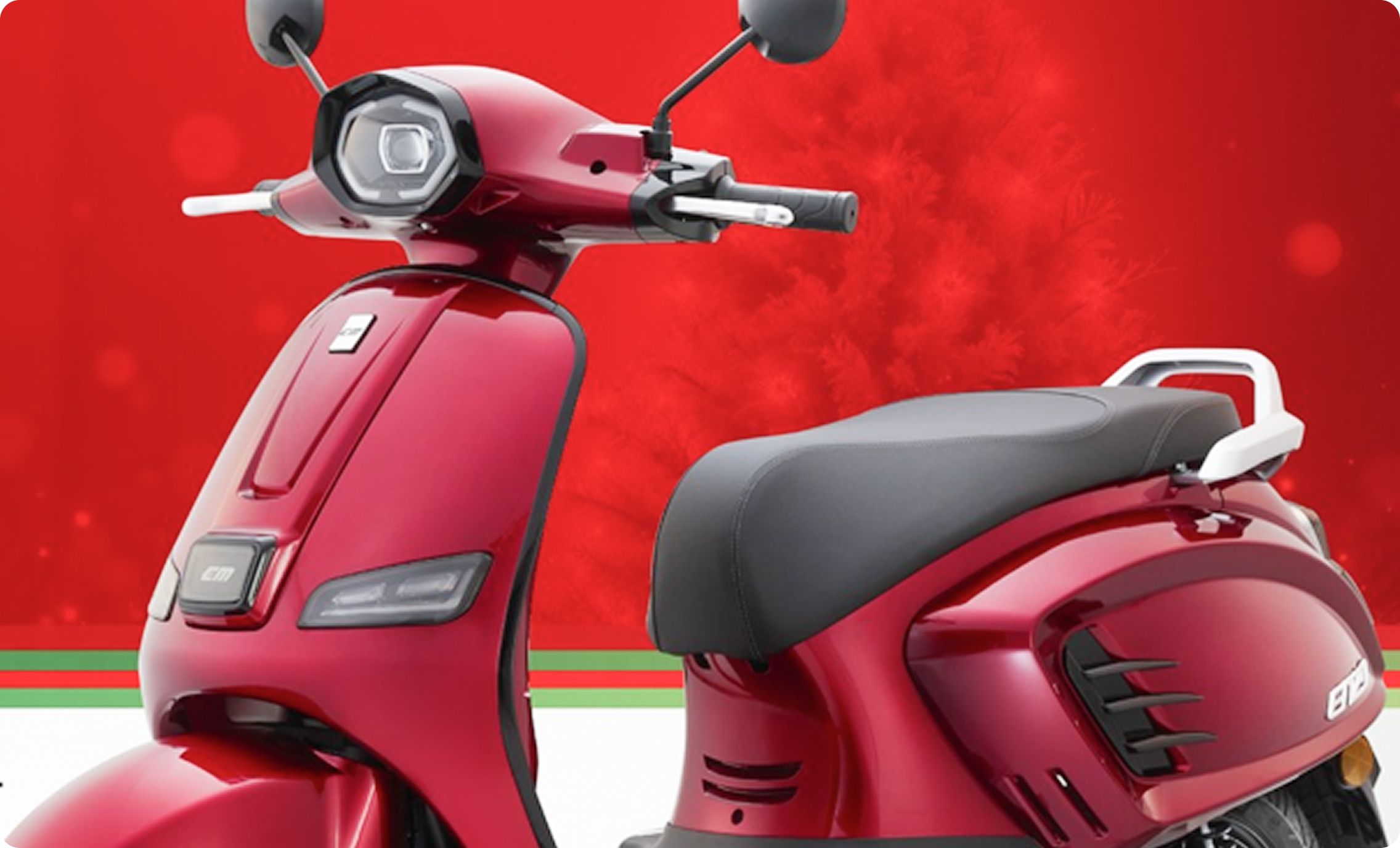 45 degree view of Red EM Enzo