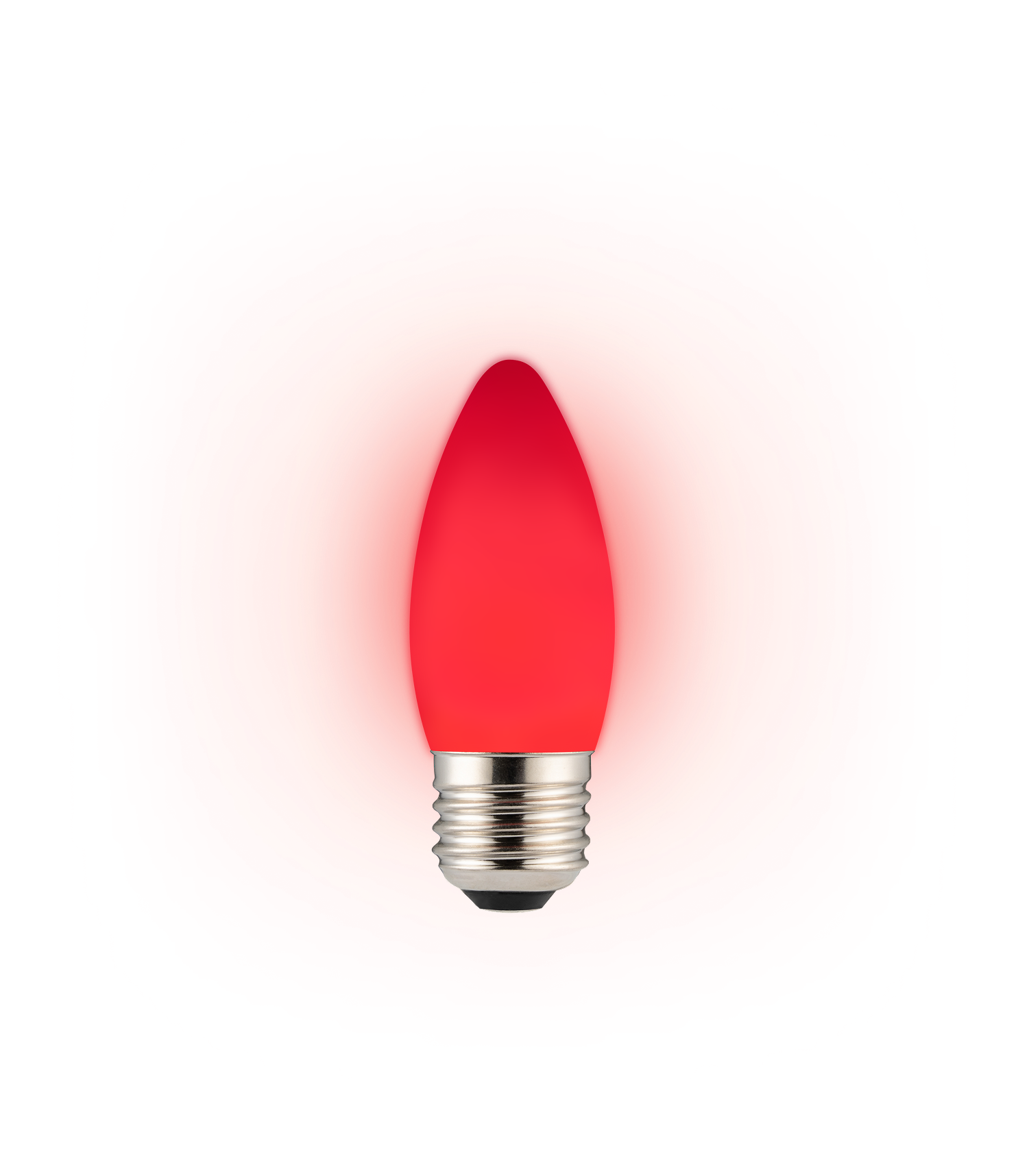 C35 Candle Bulb E27 Base, Red display image