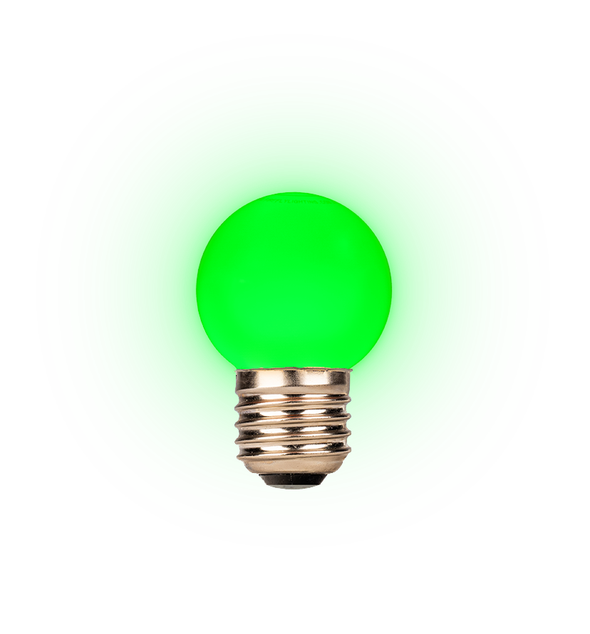 G45 Fancy Round Bulb - Green display image