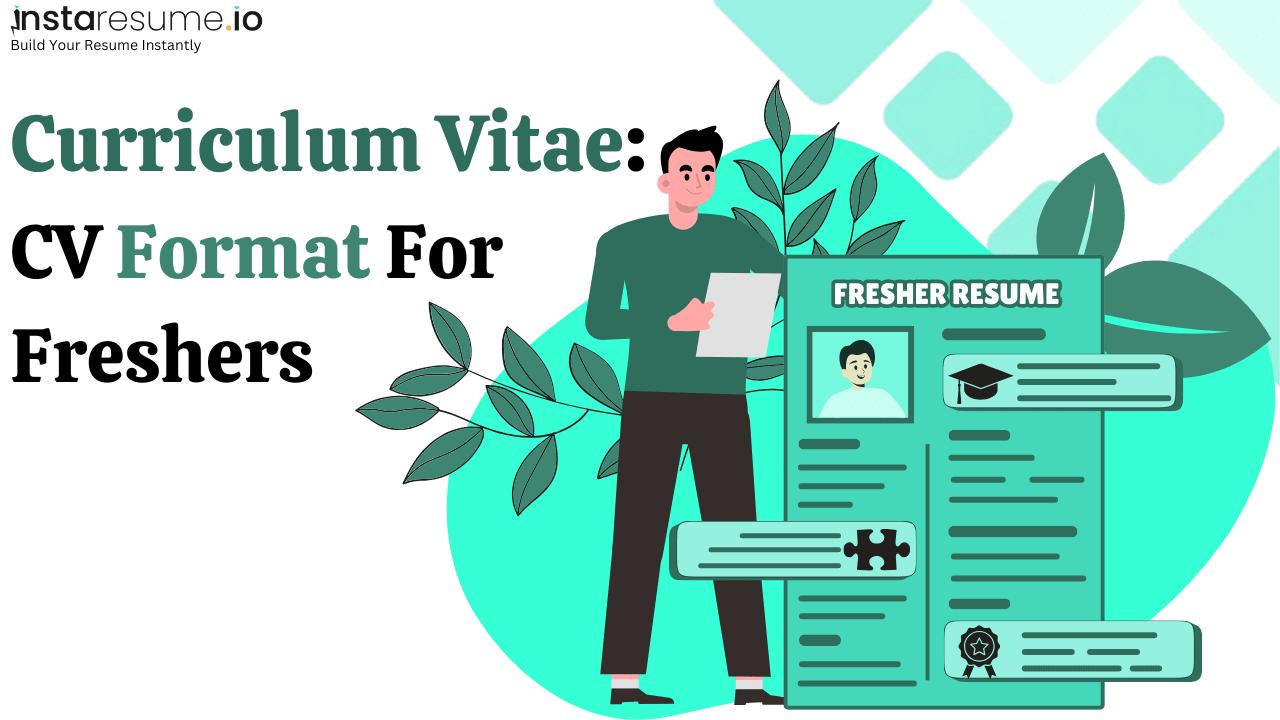 CV format for freshers