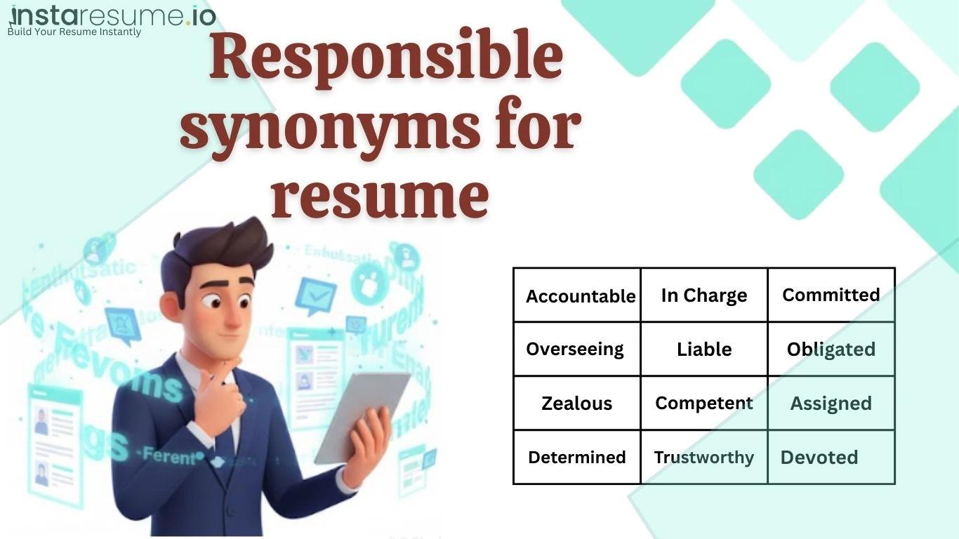 Responsible synonyms