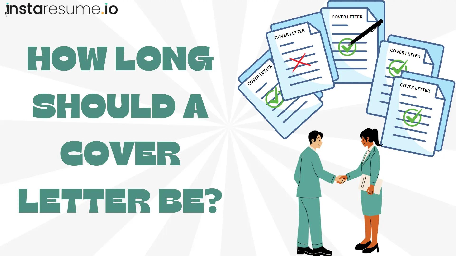How long should a cover letter be?