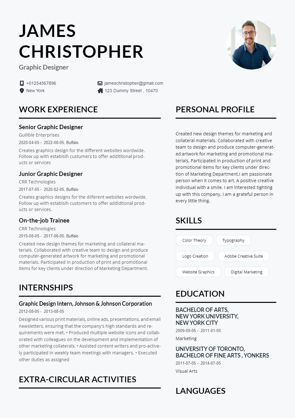 Basic CV Template