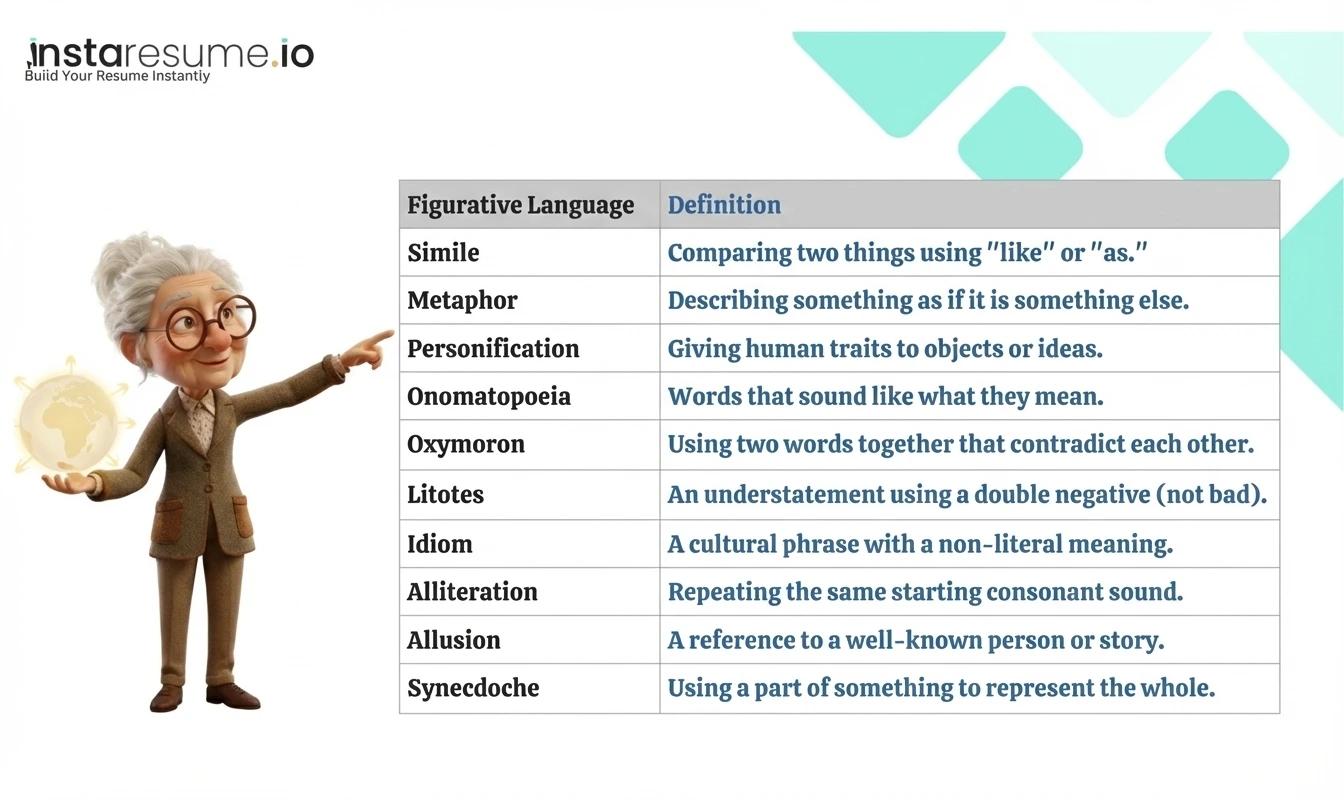 Types of Common Figurative Language with Examples
