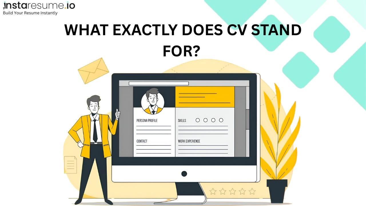 What is a CV: Template and example