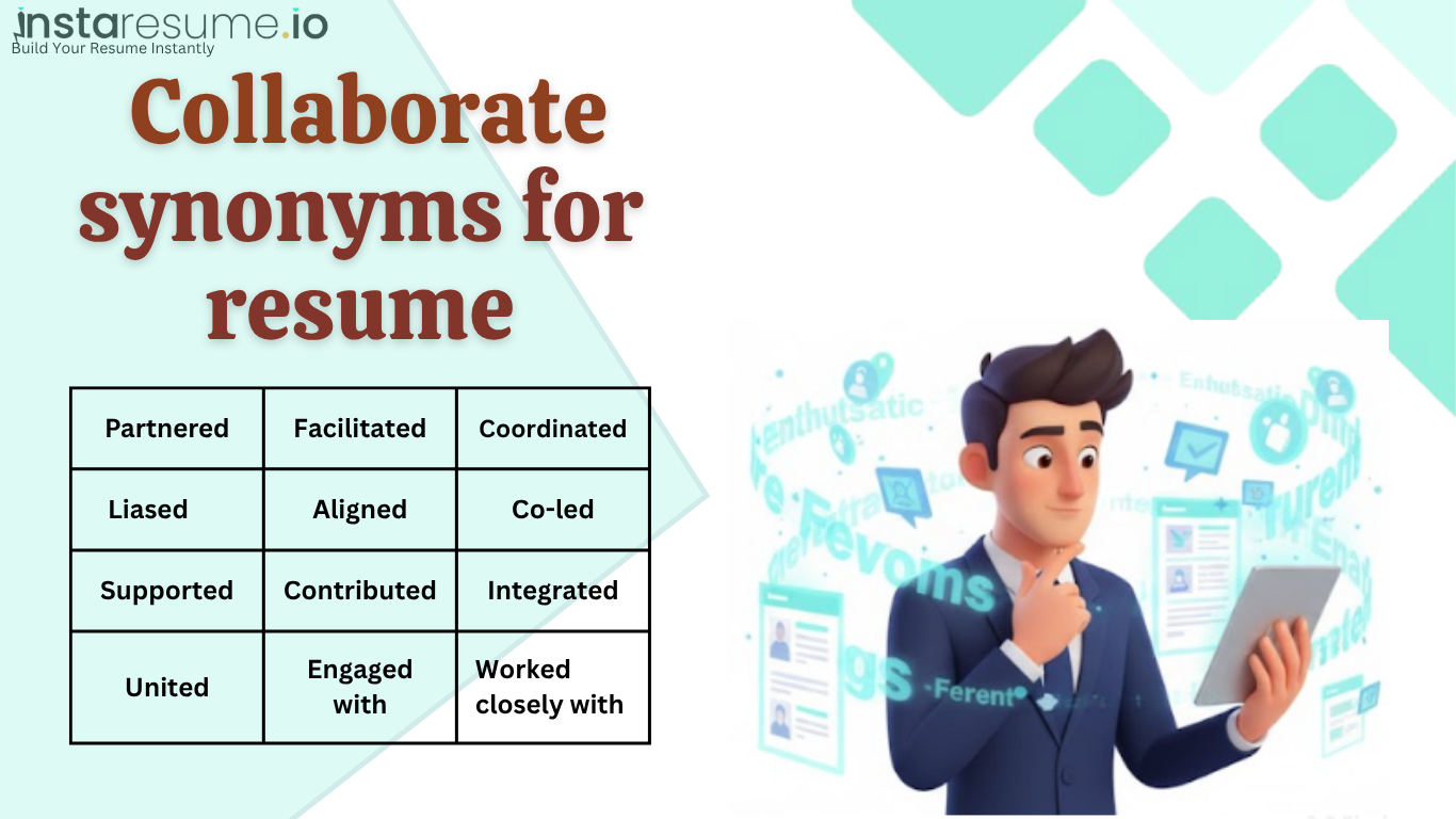 40+ Professional Synonyms for "Collaborate” on a Resume and Cover letter
