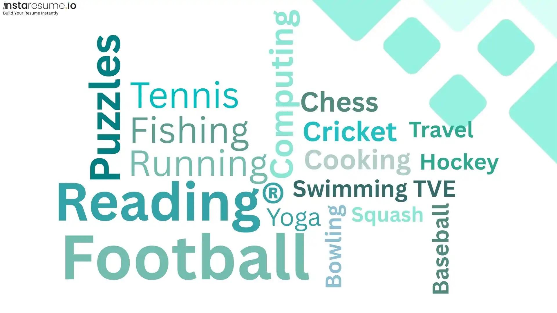 Hobbies to put on resume