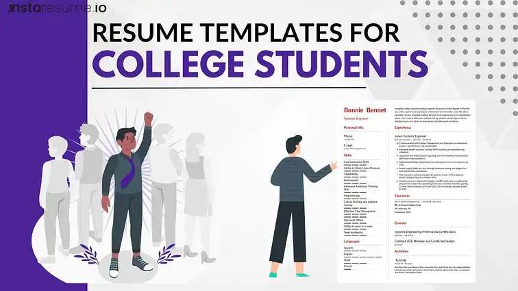 College resume templates examples 2024