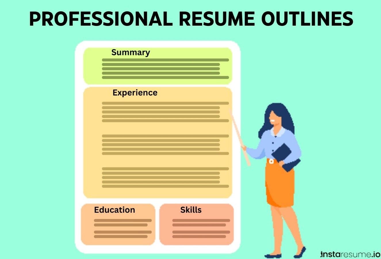 10+ free professional resume outlines examples