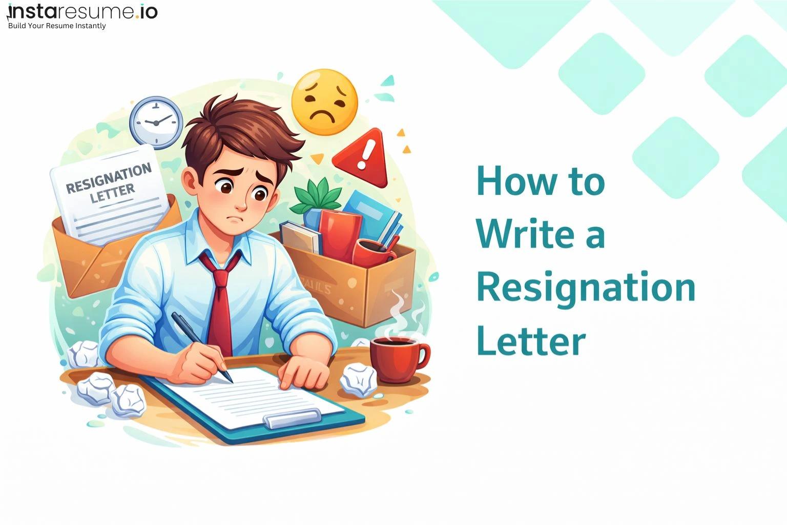 How to Write a Resignation Letter along with 8+ resignation letter template