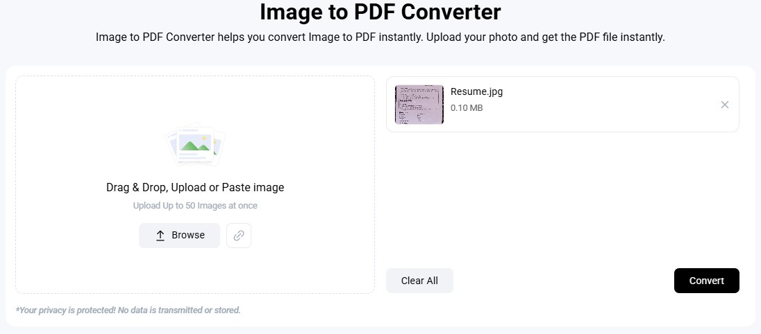 Image to PDF Converter