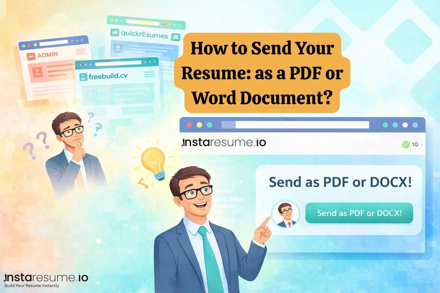 How to Send Your Resume: as a PDF or Word Document?