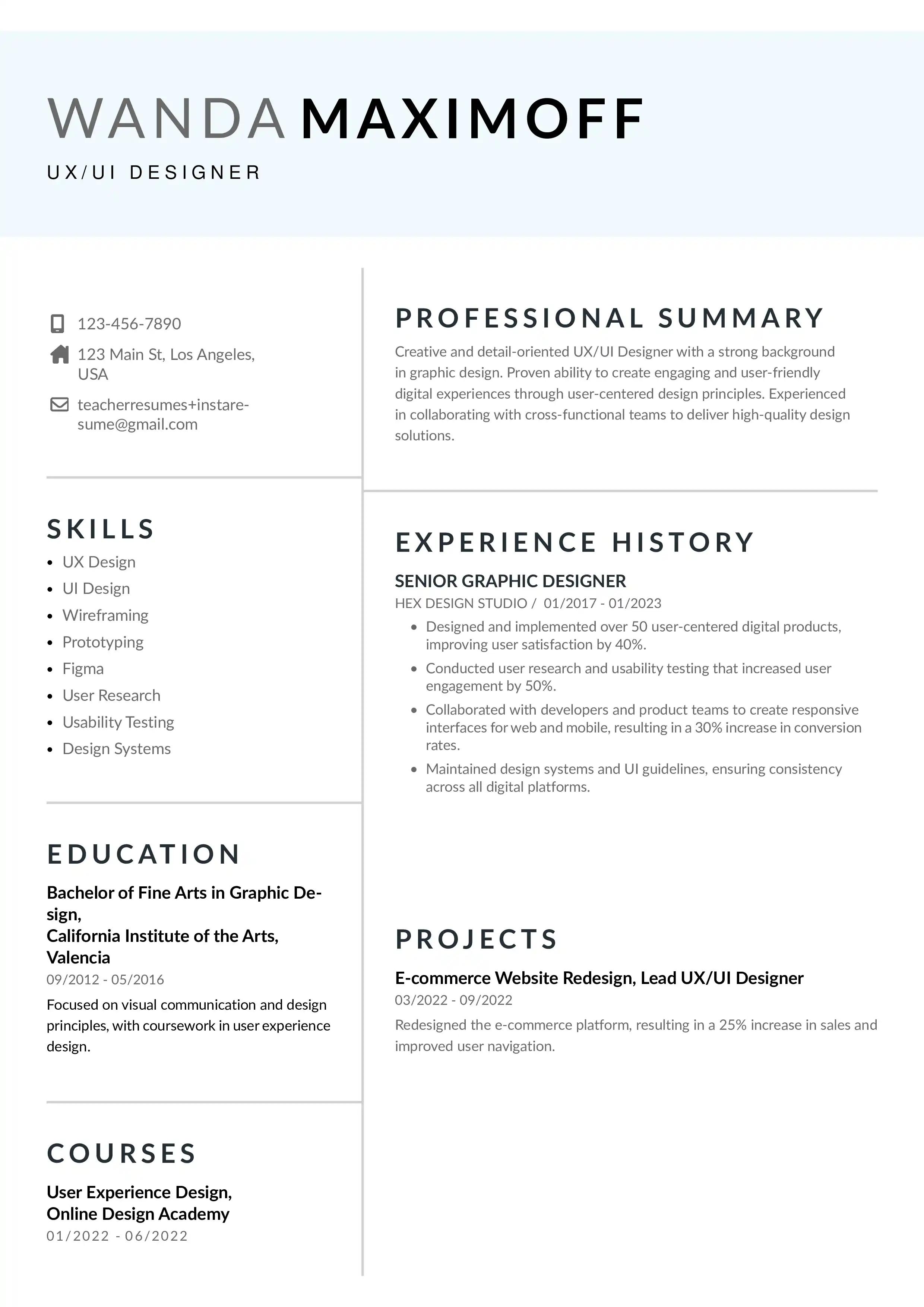 Free ai resume builder
