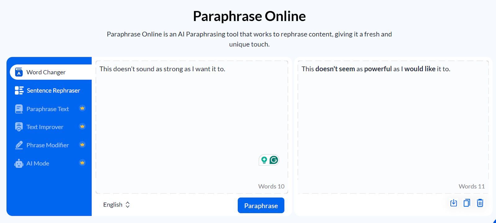 Paraphraseonline.io
