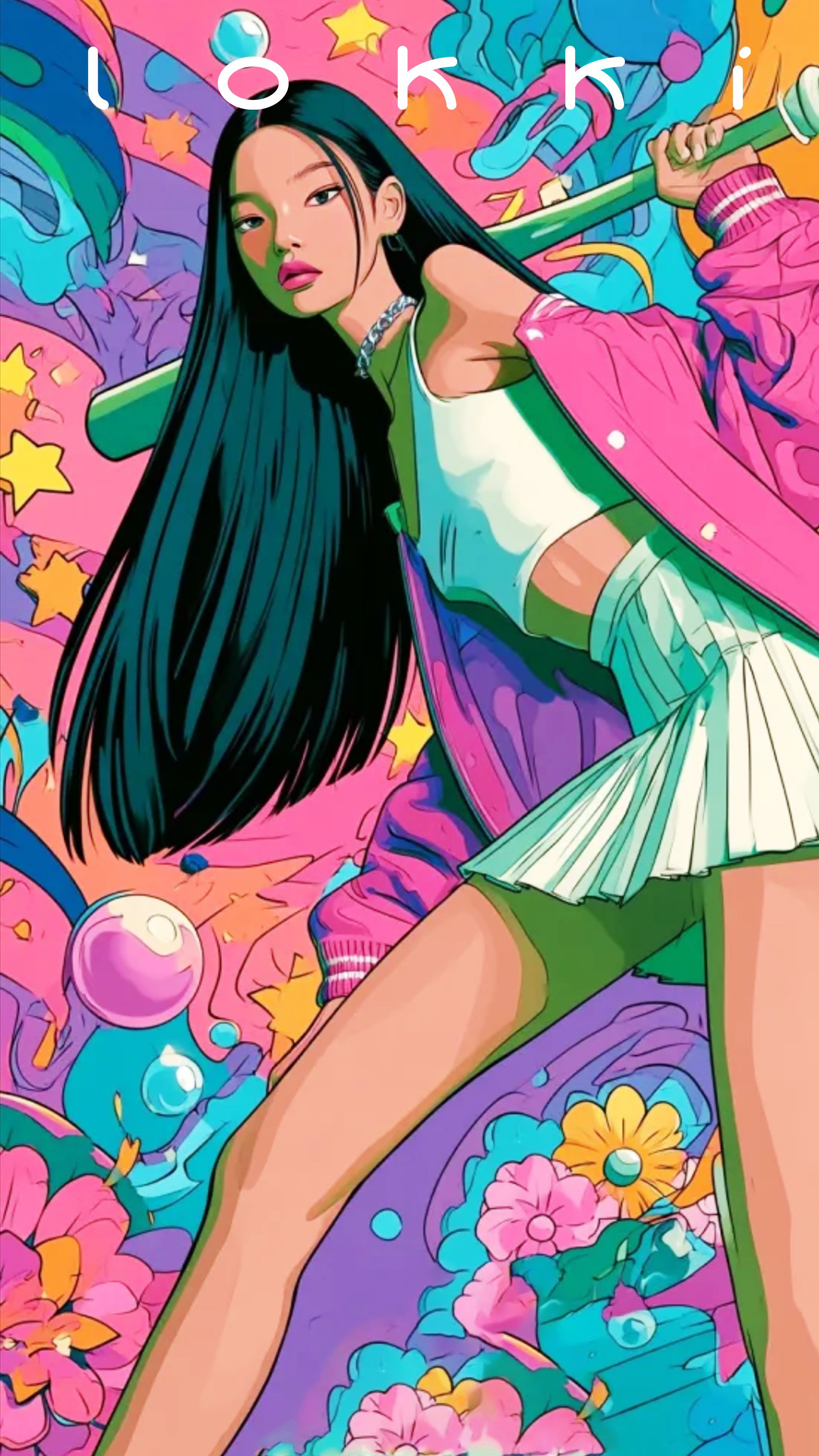 Y2K Cool‑Girl Illustration Series