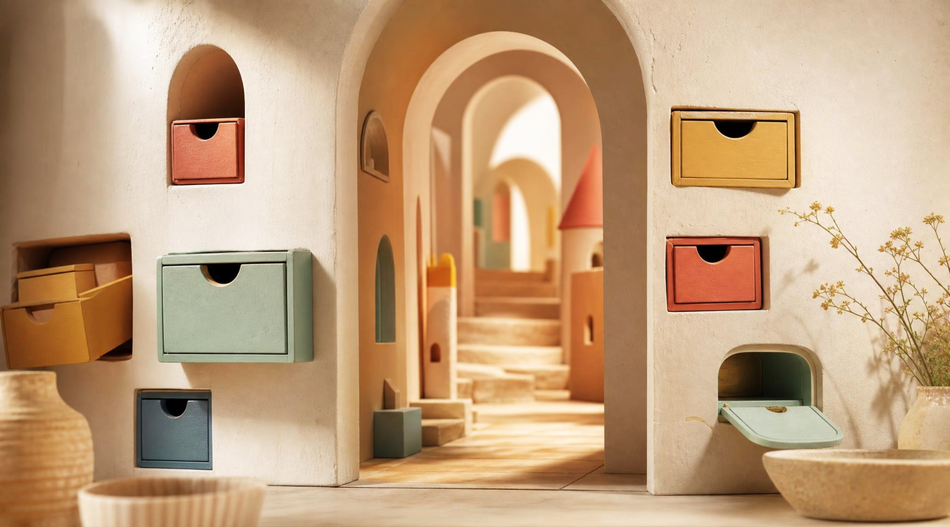 Tower-shaped Ramadan gift box concept inspired by Middle-Eastern city architecture