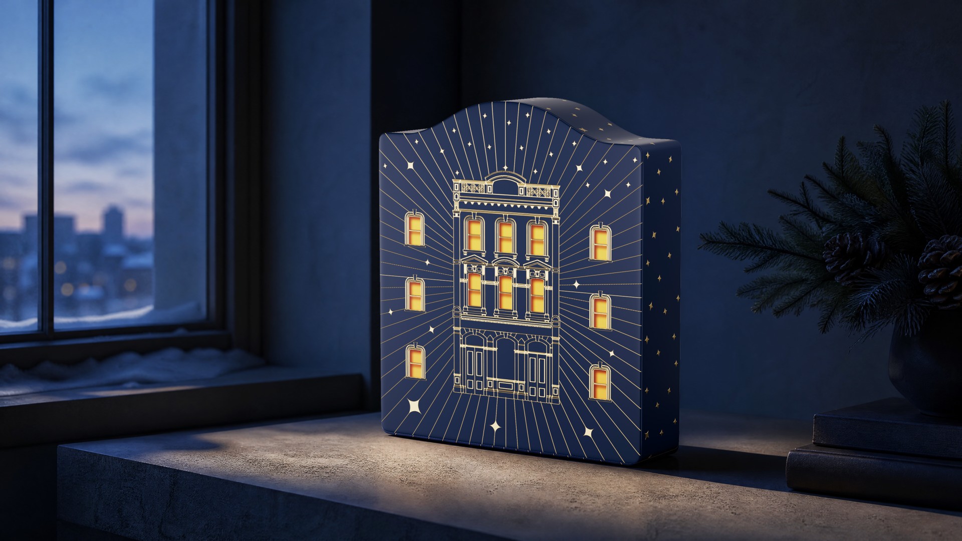 The completed palace box resting as a collectible object after the countdown