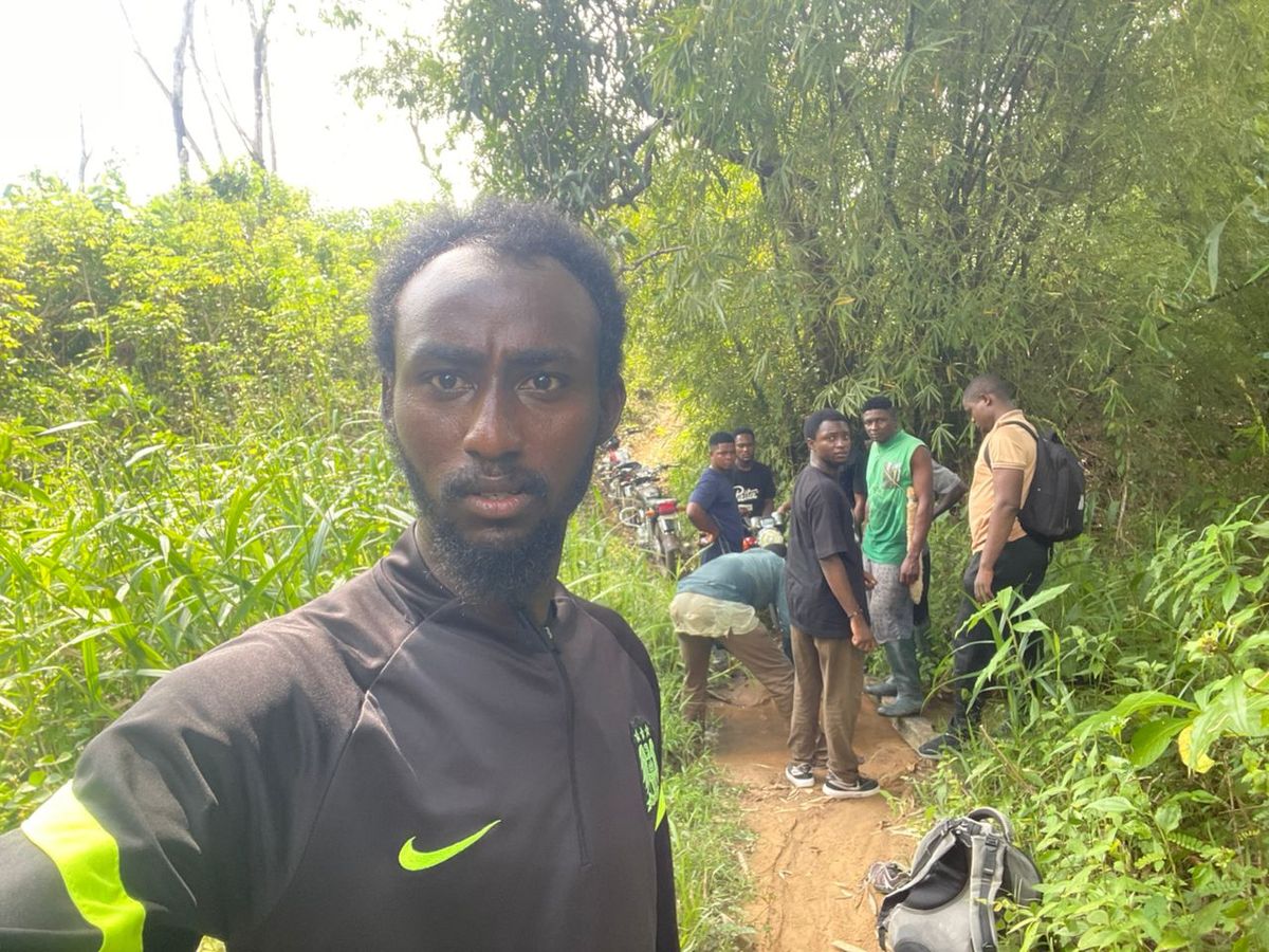 October 2025 proposed mining area inspection inside the bush.
