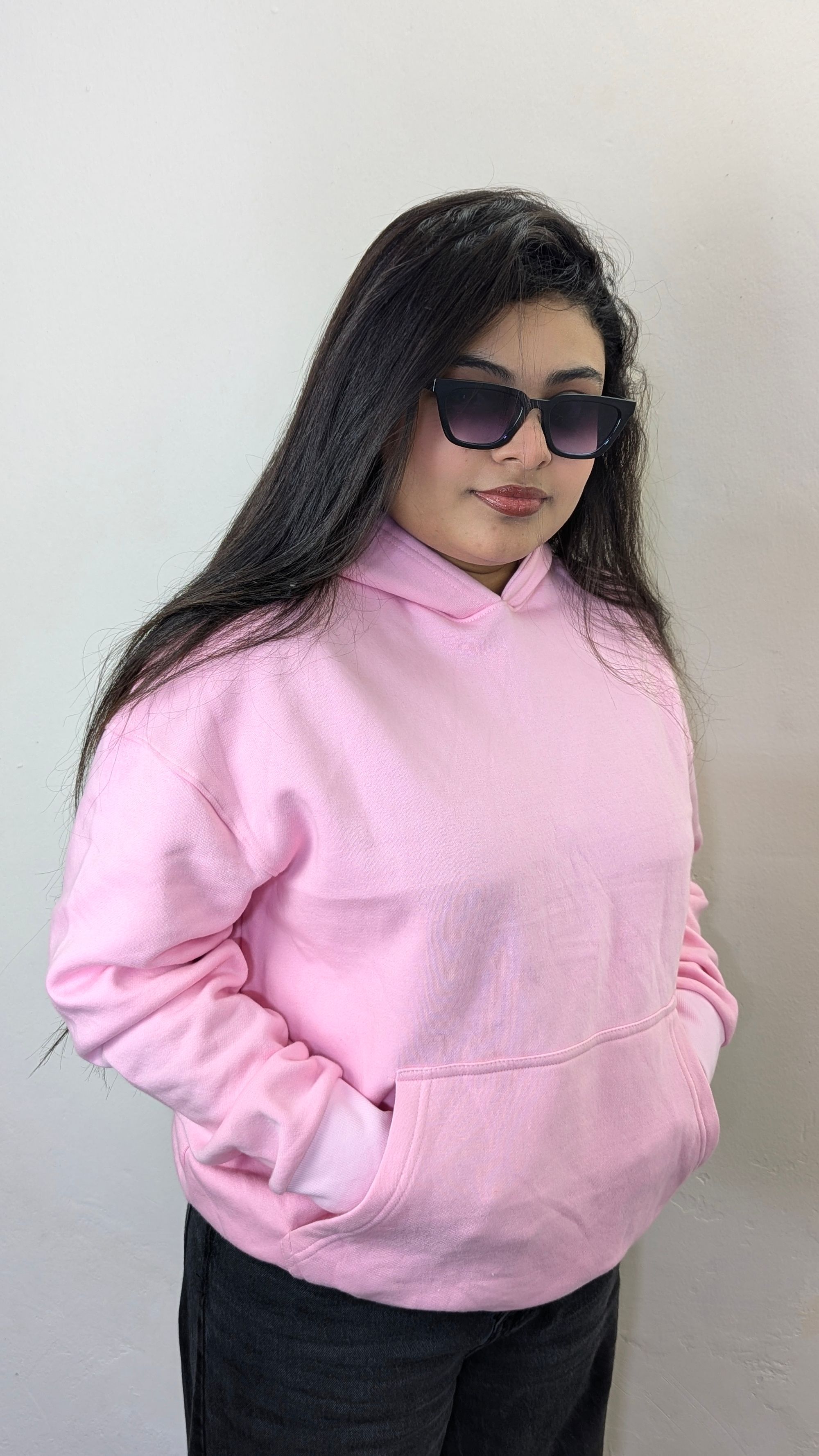 Premium Baby Pink Oversize Hoodie view 3
