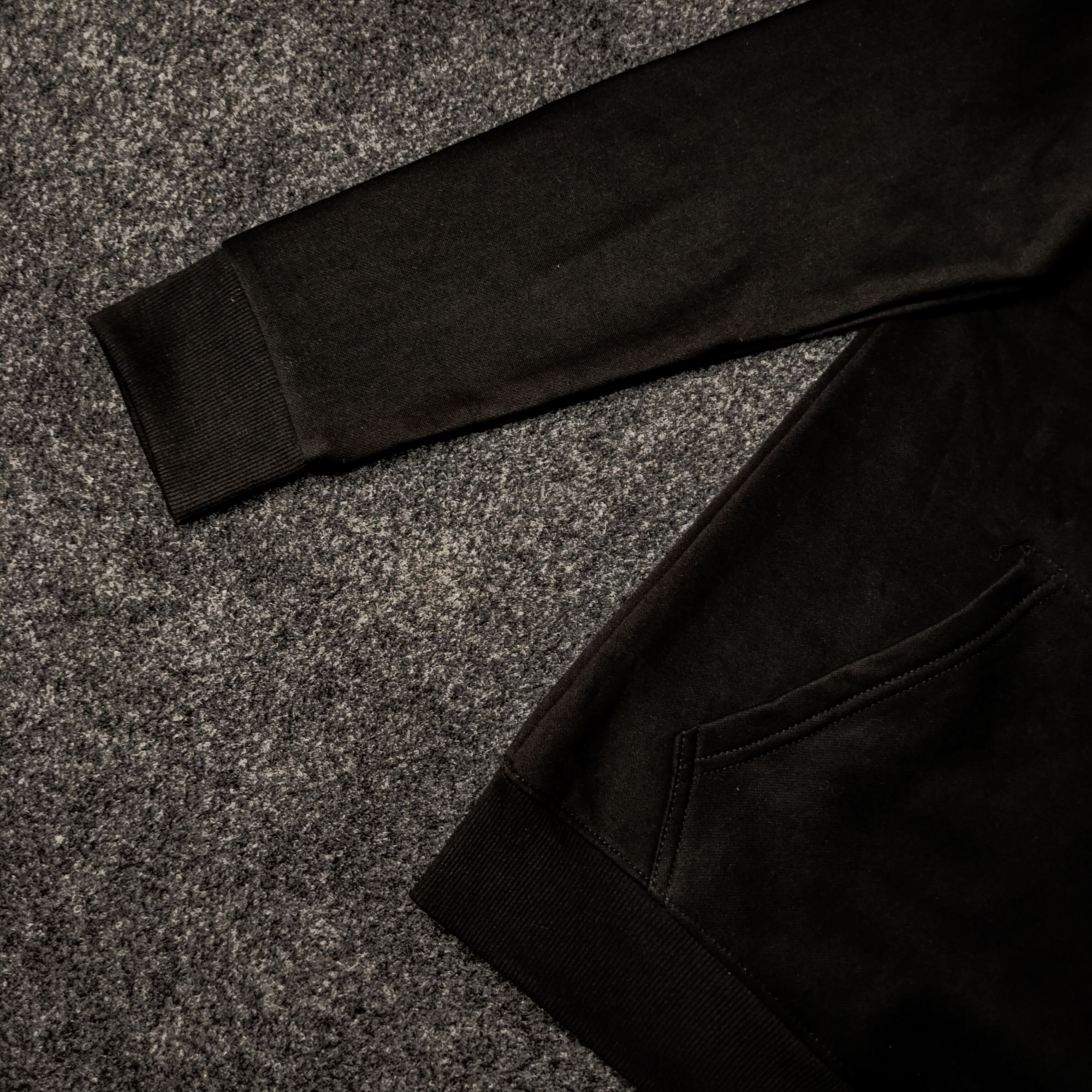 Black Slim Fit Hoodie view 3