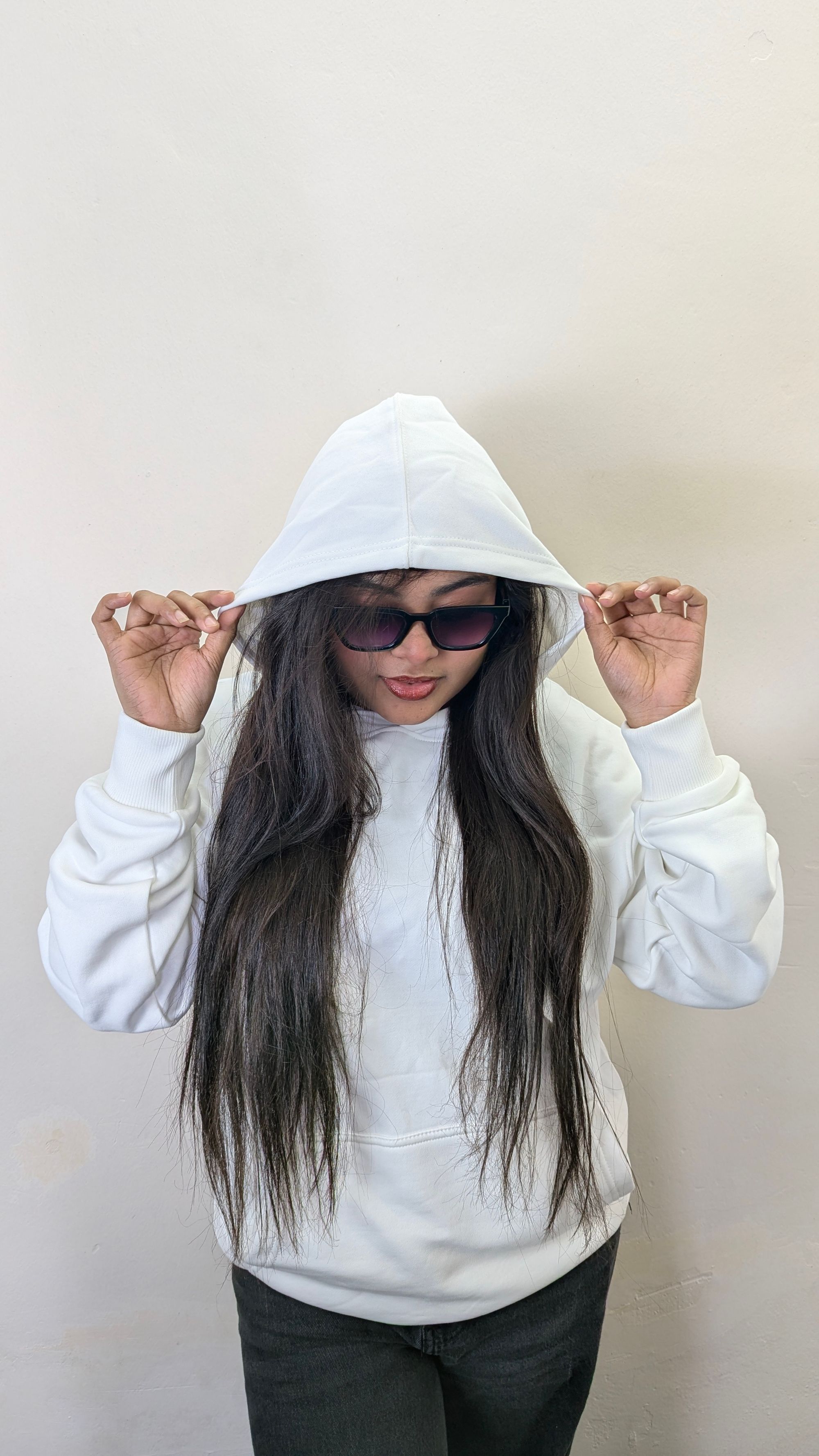 Premium White Oversize Hoodie view 5