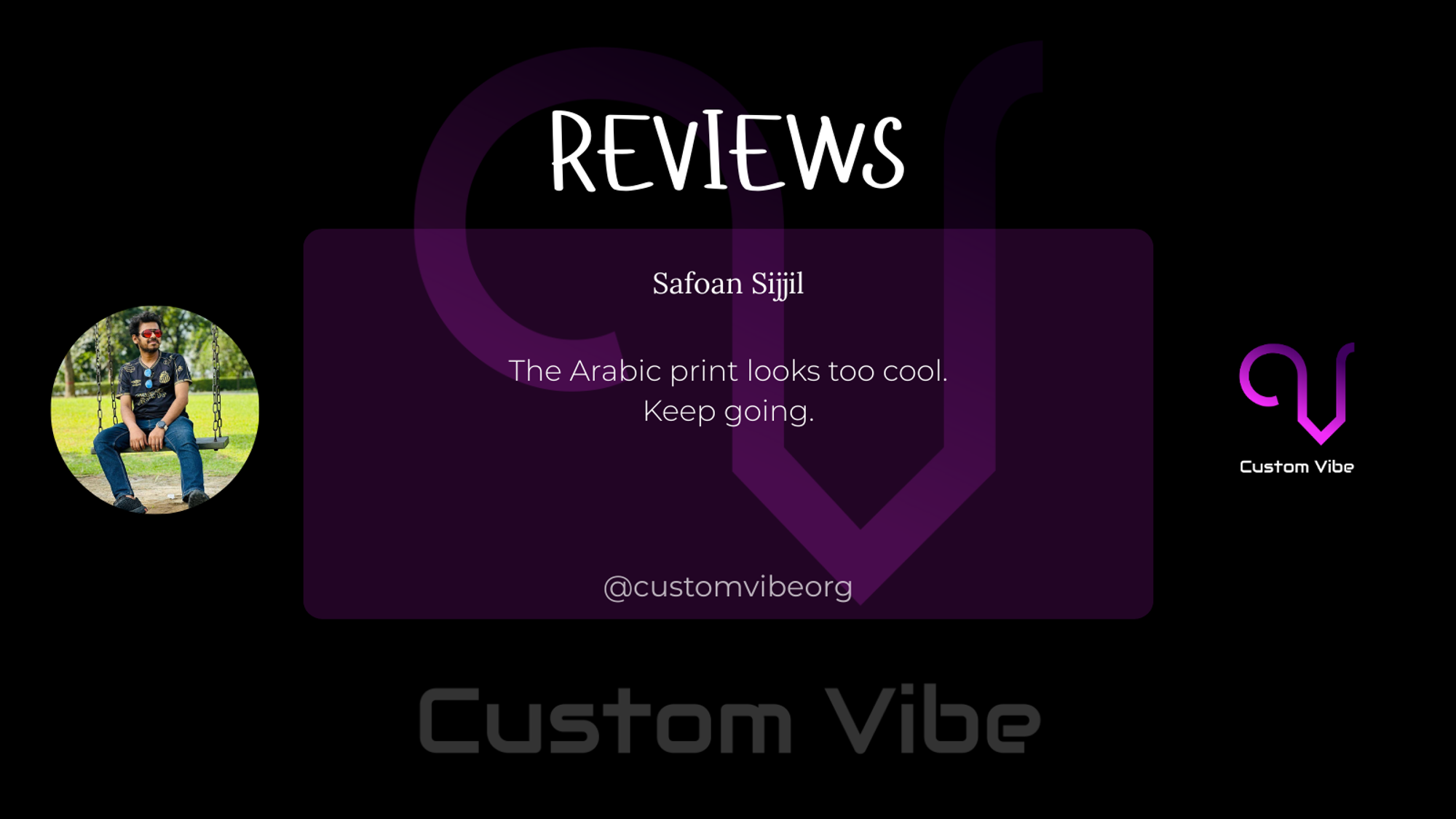 Review by Safoan Sijjil