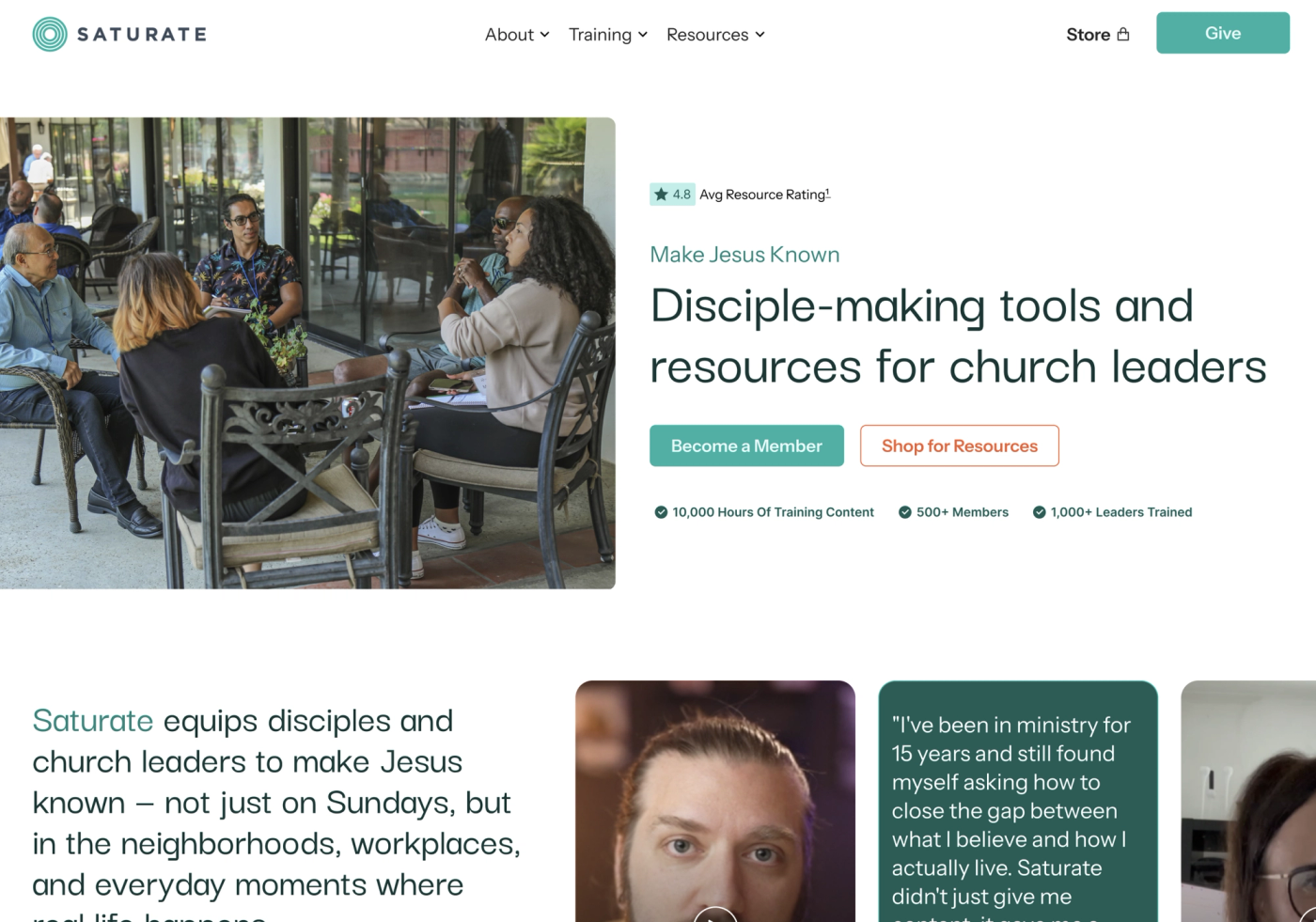 Saturate Website