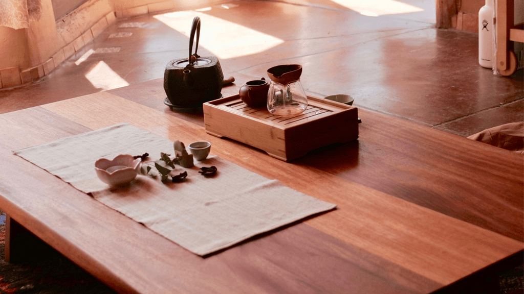 Handmade Mahogany Tea Table by Drift Woodwork