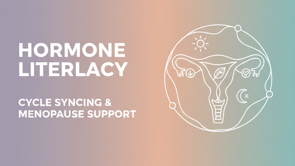 Hormone Literacy: Master Cycle Syncing and Menopause Support for Better Wellness