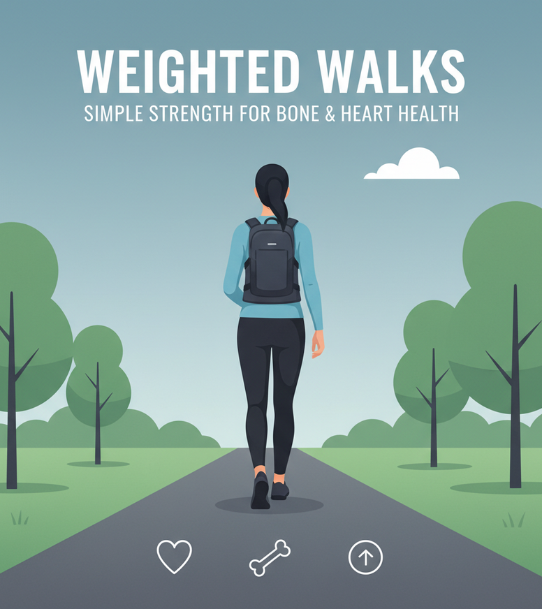 Weighted Walks: Simple Strength for Bone and Heart Health