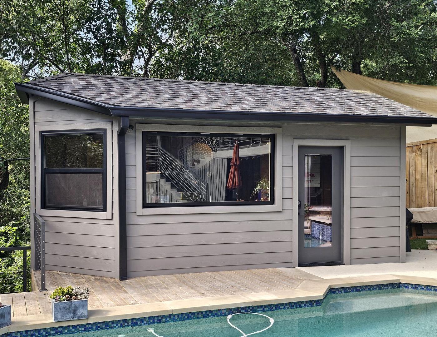 After: windows & siding completed in Barton Hills, Austin