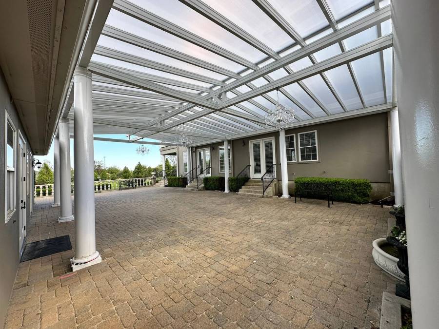 A Renaissance Fresco patio cover on our South Cranes Mill, New Braunfels job