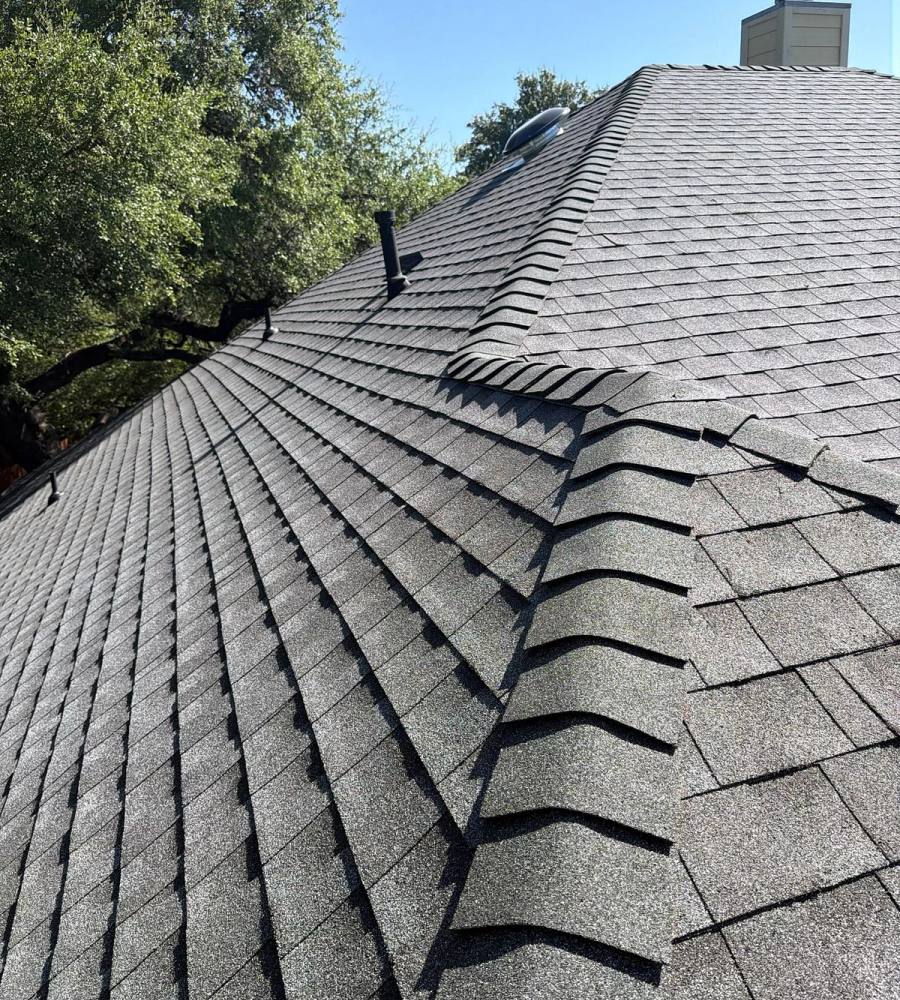 A new GAF roof at our Legend Oaks, Austin job