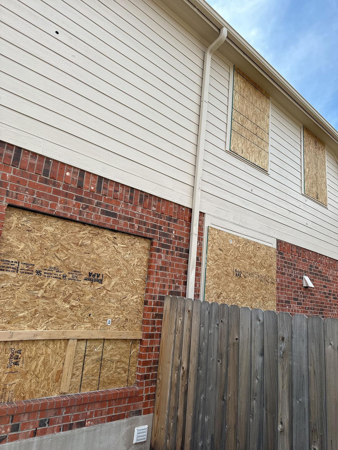 Before: Siding in Avignon, Round Rock, TX