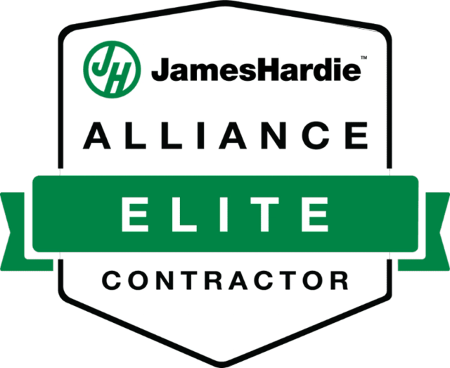 James Hardie credential badge held by Austin Pro