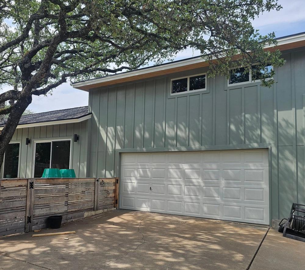 James Hardie James Hardie Board & Batten 16" On Center detail — Spicewood Springs, Austin