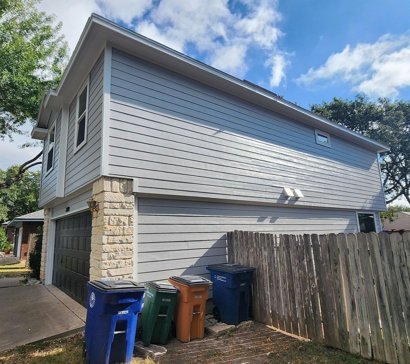 James Hardie Siding & Windows in Parkwood, Austin — completed project by Austin Pro
