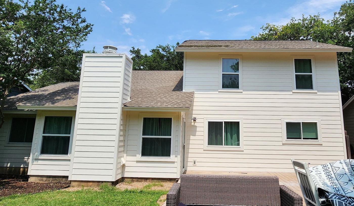 After: James Hardie siding & windows completed in Milwood, Austin